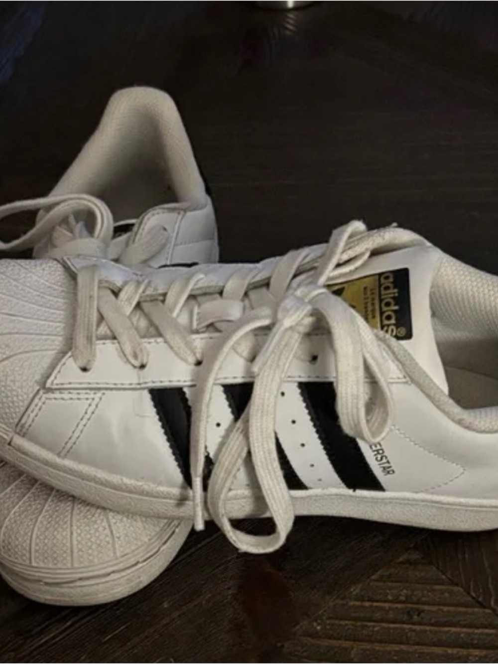 adidas Superstar White Sneakers with Black Details